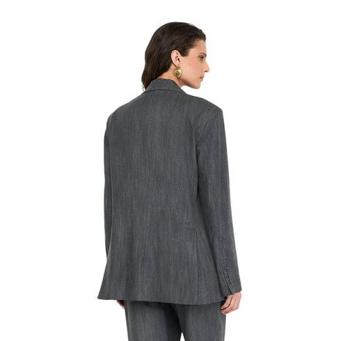 Blazer Donna con chiusura monopetto e spacchi posteriori